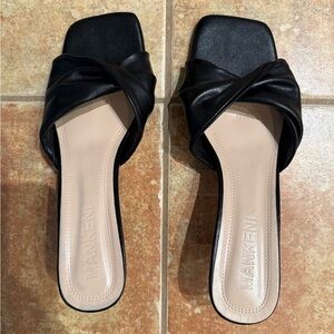 Women's Black Slide Sandals